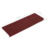 maty-na-schody-15-szt-65x21x4-cm-bordeaux-rectangular-edge-material-tkanina