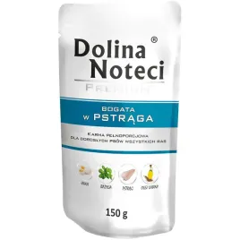 mokra-karma-dla-psa-dolina-noteci-premium-z-pstragiem-150-g-saszetka-1-szt
