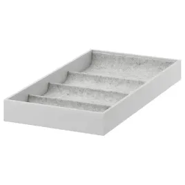 ikea-komplement-wklad-z-4-przegrodkami-szary-25x53