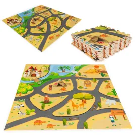 mata-piankowa-dla-dzieci-puzzle-safari-9-elementow-93x93-cm-ecotoys