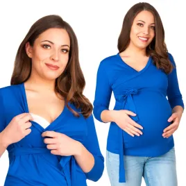 przyszla-mama-bluzka-ciazowa-rekaw-3-4-bez-wzoru-wiskoza-rozmiar-l-xl