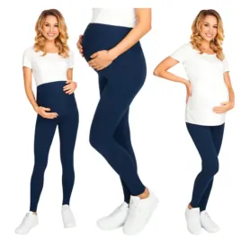 spodnie-legginsy-damskie-ciazowe-getry-granatowe-leginsy-wysoki-stan-l