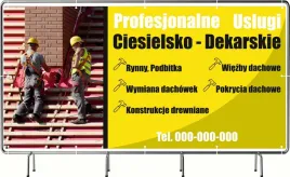 baner-reklamowy-100x50cm-projekt-gratis-uslugi-ciesielskie-dekarskie