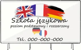 baner-reklamowy-300x150cm-oczkowany-projekt-gratis-szkola-jezykowa