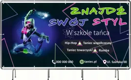 baner-reklamowy-300x150-cm-oczkowany-projekt-gratis-szkola-tanca