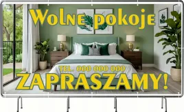 baner-reklamowy-300x150-cm-oczkowany-projekt-gratis-wolne-pokoje-nocleg