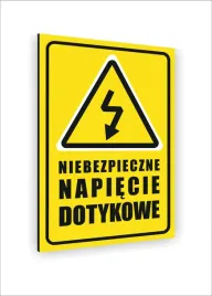 tabliczka-znak-informacyjny-nadruk-dibond-30x20-niebezpieczne-napiecie