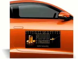 magnes-na-samochod-auto-reklama-magnetyczna-60x30-cm-miod-z-pasieki