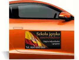 magnes-na-samochod-reklama-magnetyczna-60x30-cm-szkola-jezyka-hiszpanskiego