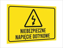 tabliczka-znak-informacyjny-dibond-20x15-niebezpieczne-napiecie-dotykowe
