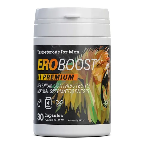 Eroboost Premium 30 Caps - Tauryna Cynk Maca Żeń-Szeń Buzdyganek Japoński
