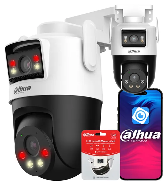 Kamera WiFi Obrotowa 10MPx (5Mp+5MP) DAHUA P5D-5F-PV Audio + Karta 128Gb