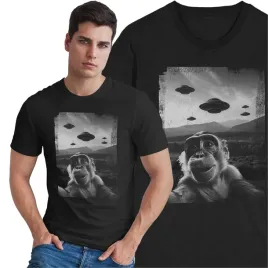 koszulka-ufo-latajacy-spodek-kosmici-malpa-zwierzeta-selfie-szarak-nol