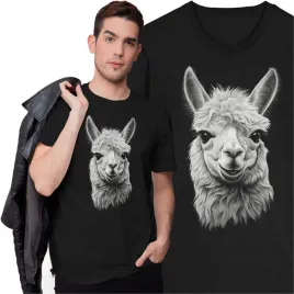 koszulka-lama-zwierzeta-t-shirt-z-lama-smieszny-prezent