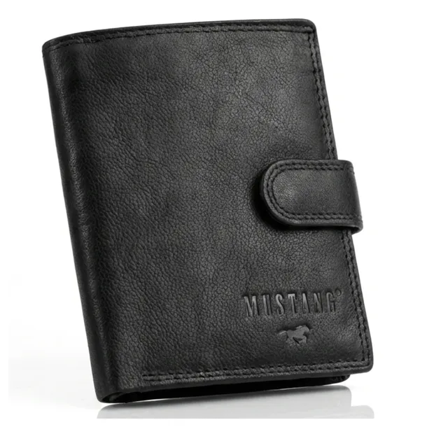 Portfel Męski Mustang Skórzany Poziomy RFID Stylowy Modny Prezentowy