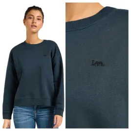 bluza-damska-lee-crew-sws-szara-bawelniana-klasyczna-m