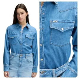 koszula-damska-lee-regular-western-jeansowa-niebieska-bawelniana-s
