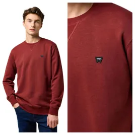 bluza-meska-wrangler-sign-off-crew-bordowa-bawelniana-xl