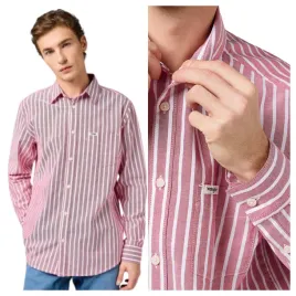 koszula-meska-wrangler-1-pkt-shirt-czerwona-bawelniana-oxford-regular-l