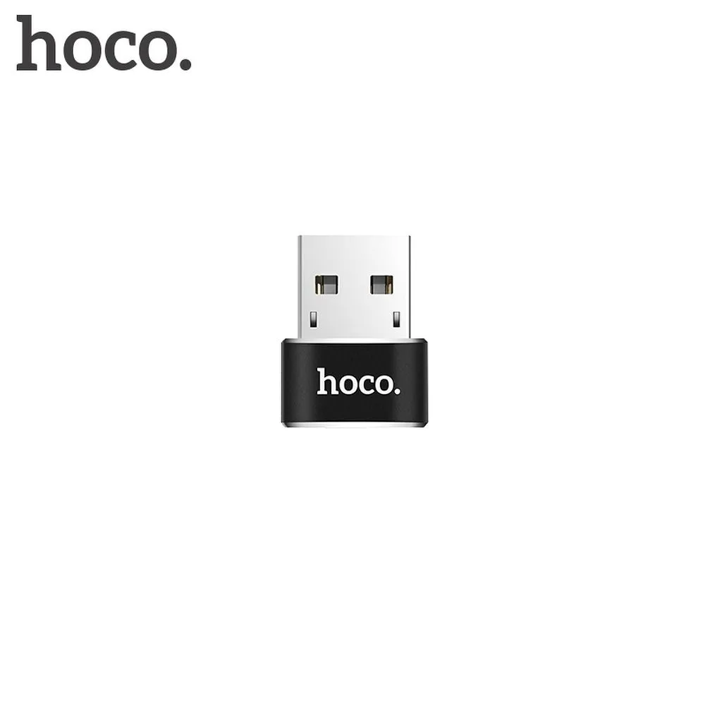 hoco-adapter-otg-usb-do-typ-c-ua6-czarny-stan-nowy