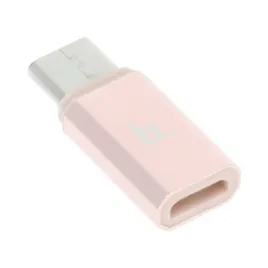 hoco-adapter-micro-do-type-c-rozowo-zloty