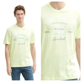 meska-koszulka-tom-tailor-logo-tee-lime-cream-green-bawelna-xxl