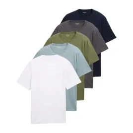 5-pak-meska-koszulka-tom-tailor-multipack-t-shirt-bawelniany-klasyczna-l