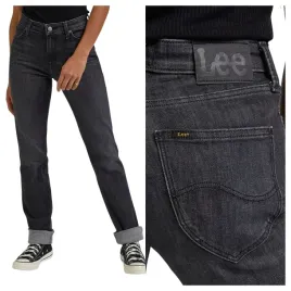 spodnie-damskie-lee-marion-bawelniane-klasyczne-czarne-jeans-w30-l31