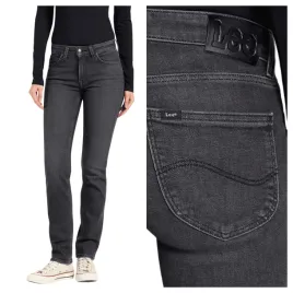 jeansy-damskie-lee-elly-no-compromise-slim-fit-proste-bawelniane-w28-l31