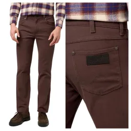 spodnie-meskie-wrangler-greensboro-proste-brazowe-bawelna-w38-l32