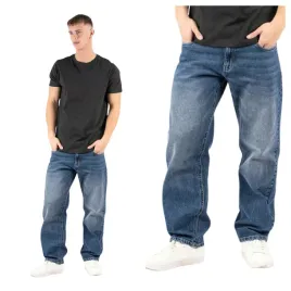 spodnie-meskie-marcus-jason-niebieskie-jeansy-vintage-blue-used-w32-l34