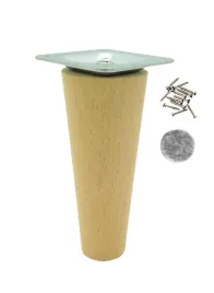 noga-drewniana-bukowa-13-cm-stozek-lakier-bezbarwny-z-mocowaniem