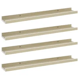 polki-scienne-4-szt-biel-i-dab-sonoma-60x9x3-cm