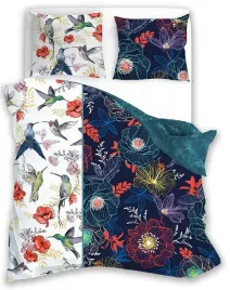 poscieli-160x200-liscie-kwiaty-bawelna