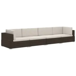 4-czesciowa-sofa-do-ogrodu-z-poduszkami-polirattan-brazowa