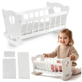drewniane-lozeczko-dla-lalki-duza-kolyska-posciel-kolderka-kinderplay-biale