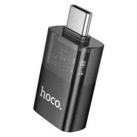 hoco-adapter-otg-usb-c-do-usb-a-ua36b-transparentny-czarny
