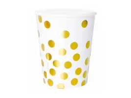 kubeczki-papierowe-biale-w-zlote-grochy-250-ml-6-szt