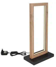globo-mandera-67287t-lampa-stolowa-led-12w-drewno-czarna-loft-scandi