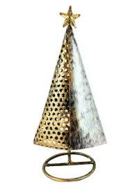 choinka-metalowa-swiecznik-25cm