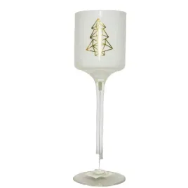 swiecznik-bialy-z-choinka-23cm