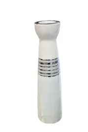 swiecznik-ceramiczny-bezowo-srebrny-wysoki-36cm