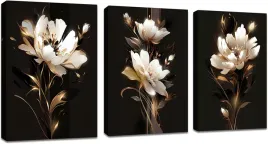 obraz-na-plotnie-3-czesciowy-piwonie-czarno-zlote-40x60-cm