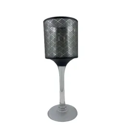 swiecznik-czarno-zloty-25-cm