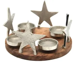 oryginalny-swiecznik-metal-drewno-fi20cm-h12cm