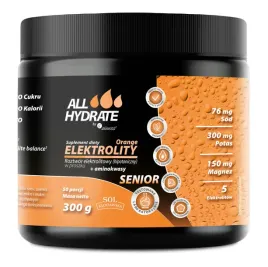 elektrolity-bez-cukru-allhydrate-senior-aminokwasy-orange-300g-50por