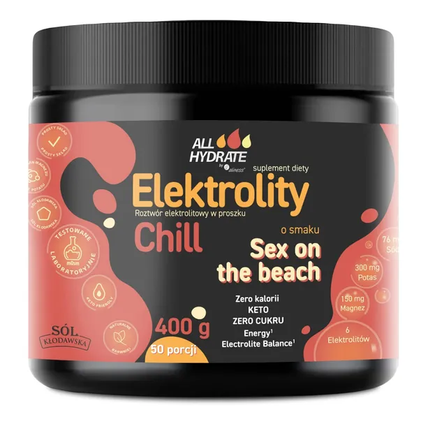 Elektrolity bez Cukru Allhydrate Chill Sex On The Beach 400g 50por. Aliness