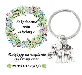 brelok-do-kluczy-koniczyna-zielona-slon-matura-zakonczenie-roku-szkolnego