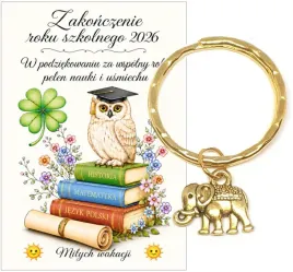 brelok-slon-slonik-zloty-upominek-prezent-zakonczenie-roku-szkolnego-klasa