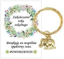 brelok-breloczek-slon-slonik-zloty-prezent-na-zakonczenie-roku-szkolnego
